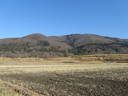 つくば市小田より眺める宝篋山/宝篋山登山1