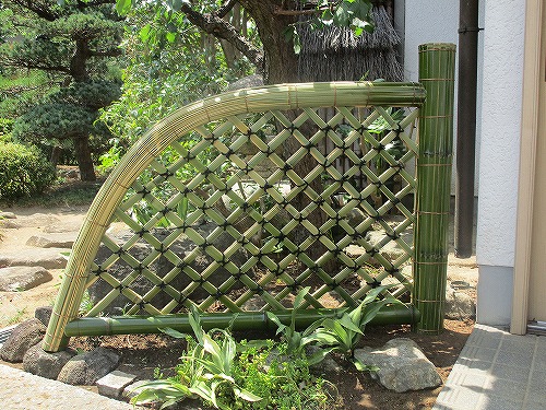光悦寺垣/茨城県土浦市の庭づくり、竹垣
