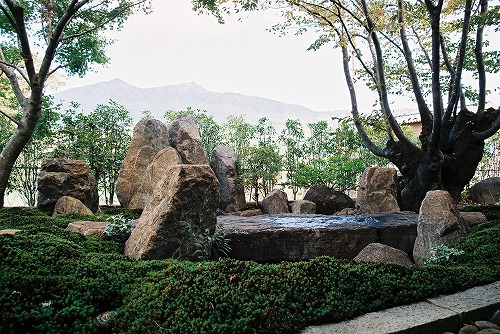 石を使った庭・造園/庭、石、つくば、筑波石、日本庭園、和、和風、造園